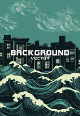 vector poster design with vibrant colors of african tribal patterns