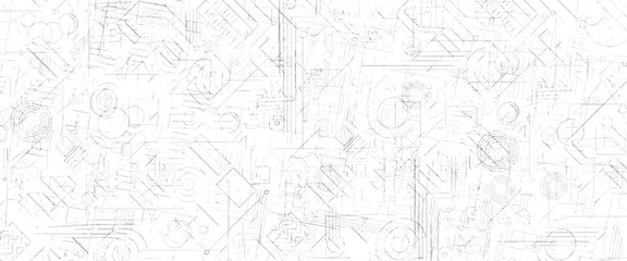 Obraz premium Vector new style old circuit diagram concept diagram background. 