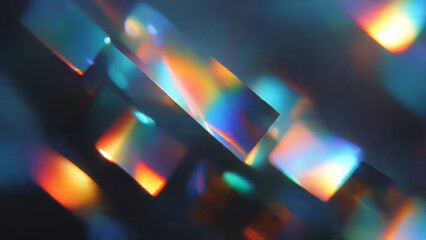 Effet de lumière avec bokeh et couleurs pour conception et overlay