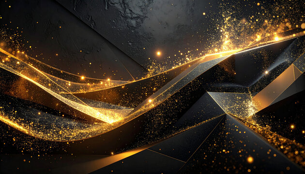 黒とゴールドの背景素材, ブラックフライデーのイメージの背景, AI生成画像