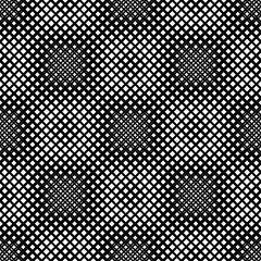 Seamless black and white geometrical square pattern background - abstract vector graphic design