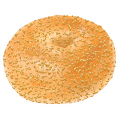 リアルなベーグル1個(ゴマ・胡麻)