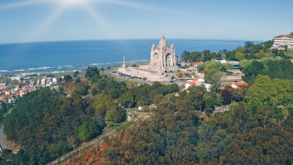 Sanctuary of Santa Luzia in Viana do Castelo Portugal historical pilgrimage ancient sacred temple...