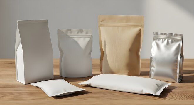 Mixed Snack Packaging Flatlay