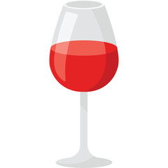 A Tall Stemmed Glass Filled With Red Wine Isolated On A White Background In A Studio Shot