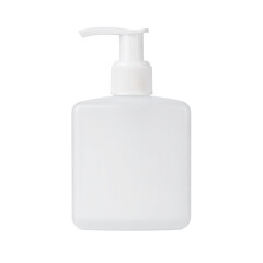 Minimalist Liquid Soap Dispenser: A sleek, pristine white liquid soap dispenser, designed with simplicity and functionality, representing hygiene and cleanliness.