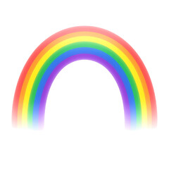 Naklejka premium A Vibrant Arc of Light: A radiant arc of color forms, showcasing the spectrum in all its glory. A symbol of hope, diversity, and the wonders of nature.