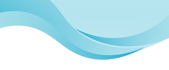 Blue and white business wave banner background. vector