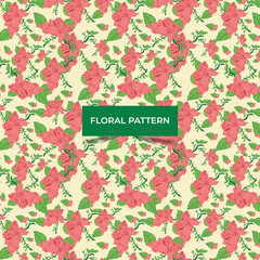 Beautiful flower floral seamless pattern leaves, floral bouquets, flower compositions. Notebook covers pattern illustration.