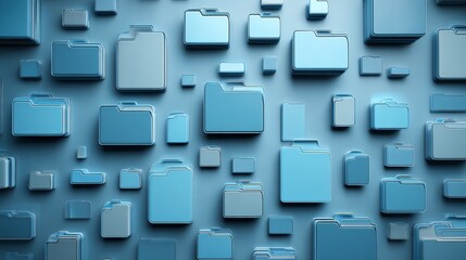 Blue geometric square pattern background technology illustration digital design texture