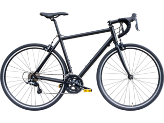 Sport bicycle isolated on white background. Ideal for cycling, transportation, and active living design concepts.