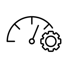 Optimization Gauge Performance Tuning Icon