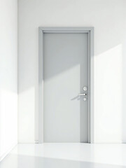 Modern light gray door