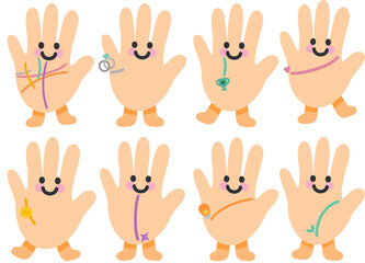 Fototapeta premium palm character
