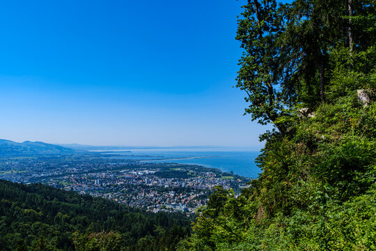 Blick &uuml;ber den Bodensee bei Bregenz, Vorarlberg, &Ouml;sterreich