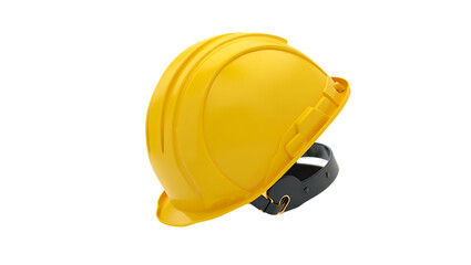 Fototapeta premium yellow hard hat isolated on white