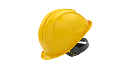 yellow hard hat isolated on white