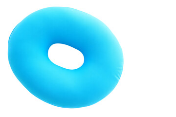 Blue ring pillow, transparent background
