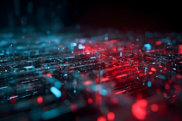 A fragmentation within a complex neural network structure