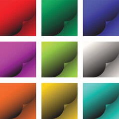 curled page corner for modern business templates.