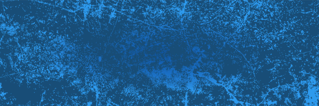 Dark blue ice seamless bg with gradient mesh and overlay effect of snow-covered scratches and stains. Frosted window pane. Abstract background. Vector graphic. Texture of icy skating rink surface