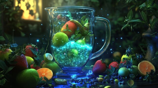 Abstract fantasy scene