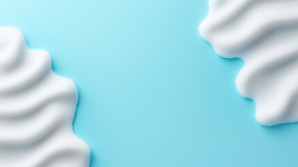 A blue background with white snowflakes on it