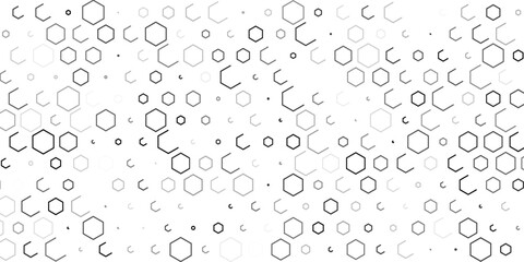 Honeycomb pattern with hexagon mesh. Texture bee comb grid. Flat vector illustration isolated on white background.