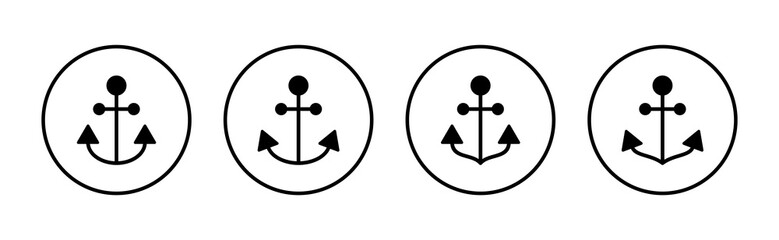 Anchor icon vector. Anchor sign and symbol. Anchor marine icon.