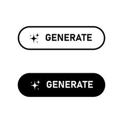 Generate simply buttons icon in two styles for web design projects. Vector