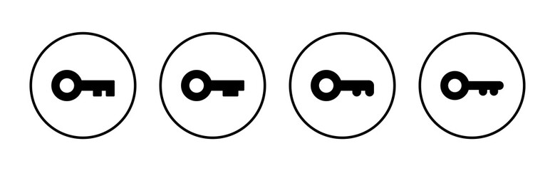 Key icon vector. Key sign and symbol.