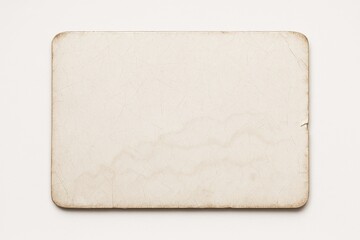 An aged photograph back shows worn paper with soft discoloration, rounded corners, and subtle texture marks, evoking a sense of timeworn history and nostalgic preservation and gentle aging.