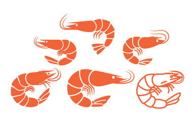 Shrimp solid icon, a glyph style icon suitable for websites or mobile applications, representing food and seafood, a prawn vector icon, a straightforward vector illustration, and vector graphics .
