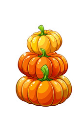 pumpkin on a white background