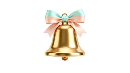 christmas bells isolated on white