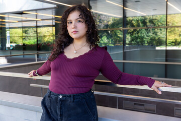 Urban lifestyle of a curvy Gen Z woman