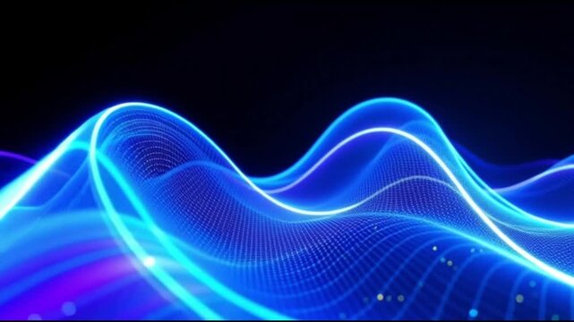 abstract blue wave background