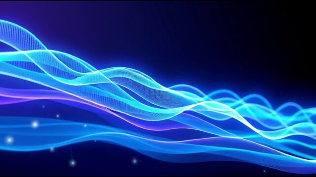 abstract blue wave background