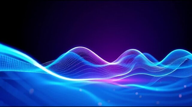 abstract blue wave background