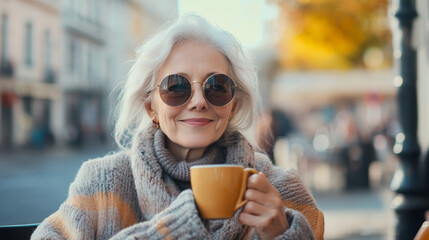 Happy Senior Couple Walking Hand in Hand on the Beach