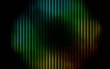 Green Blue Teal Yellow Black Glossy Light Bar Wave Gradient Abstract Background