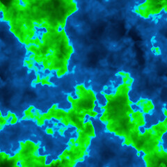 Abstract digital art depicting a vibrant, textured, and colorful cosmic nebula with swirling patterns.