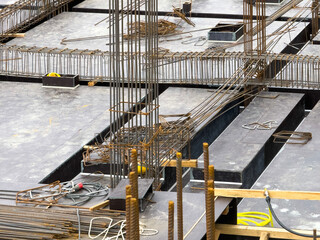 Foundation and formwork system at construction site