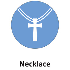 Obraz premium Necklace Vector Icon which can easily modify or edit