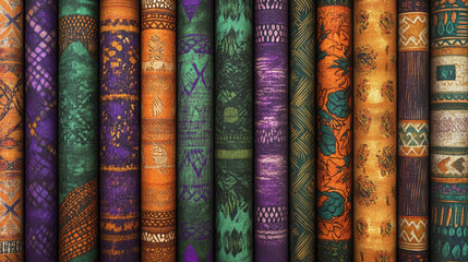 Colorful Patterned Fabrics with Bold Geometric and Tribal Designs