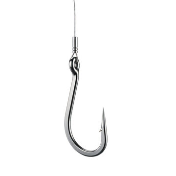 Fishing Hook Tackle Lure Equipment Sharp Bait Catch Fish Angling Sport Fisherman Hobby Tool Steel Metal Silver Pointed Marine Equipment