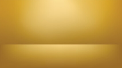 golden color background with blank space in studio. elegant product backdrop presentation 
