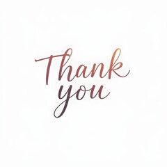 A simple and elegant graphic with the words "Thank you" written in a beautiful script font.