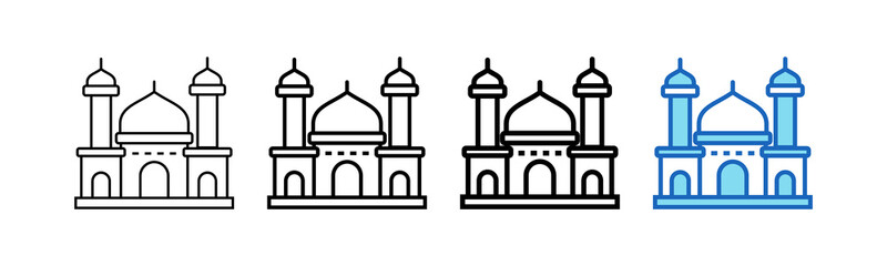 Mosque Outline Style icon