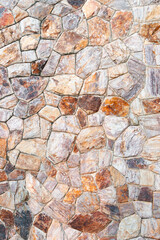 top view of decorative stone wall texture details, abstract background